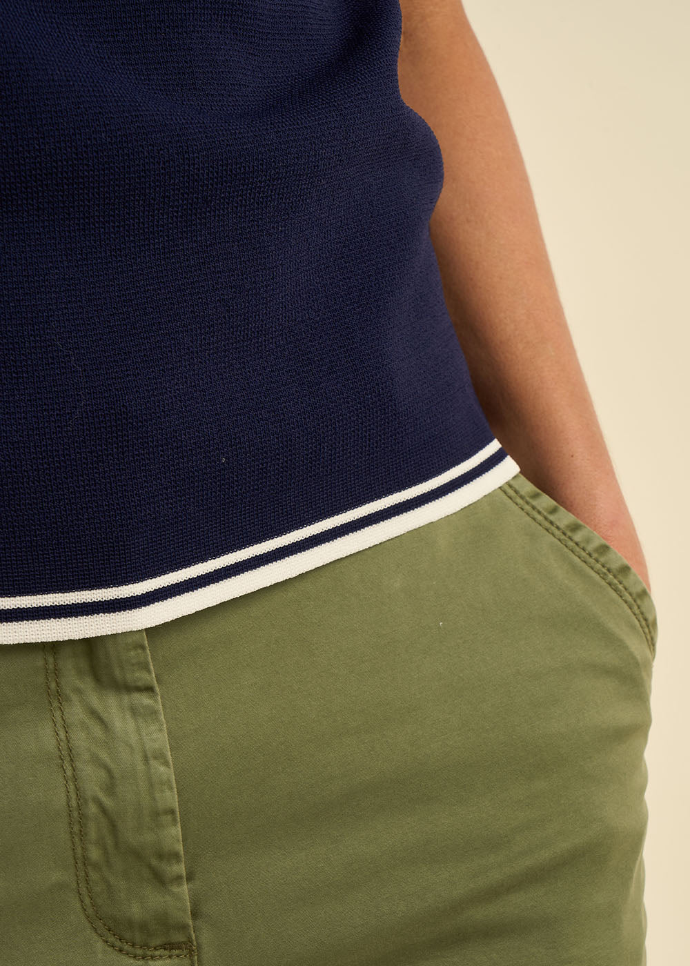 MOVAK Short-sleeved sweater with sporty stripes - 4 - Sud Express - Sud Express