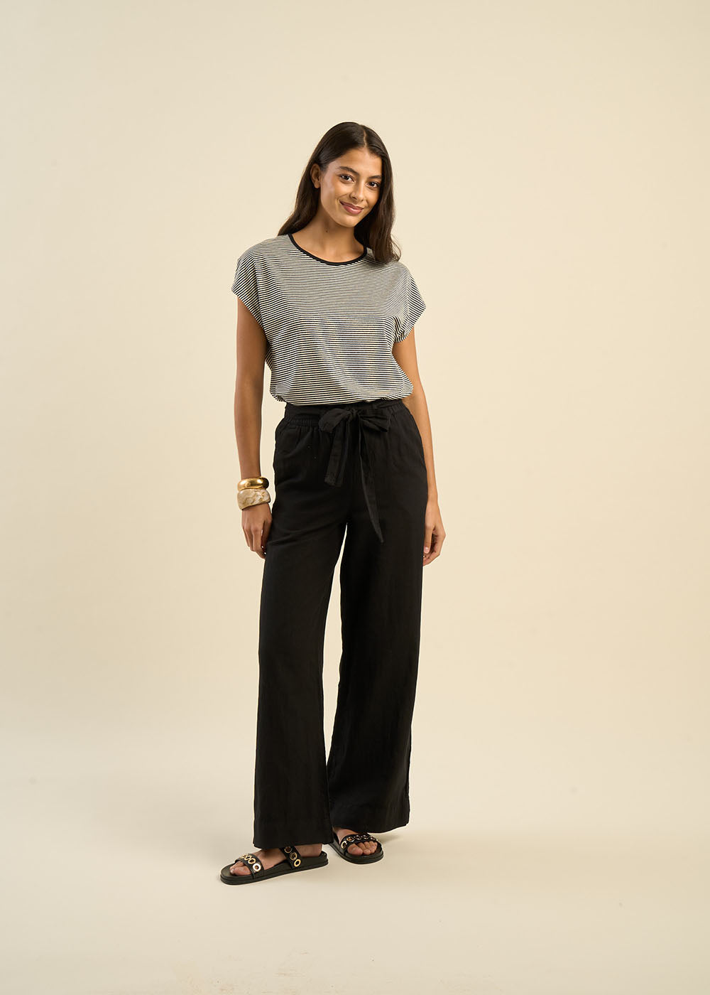 PASTELA Long trousers wide-leg fit - 1 - Sud Express - Sud Express
