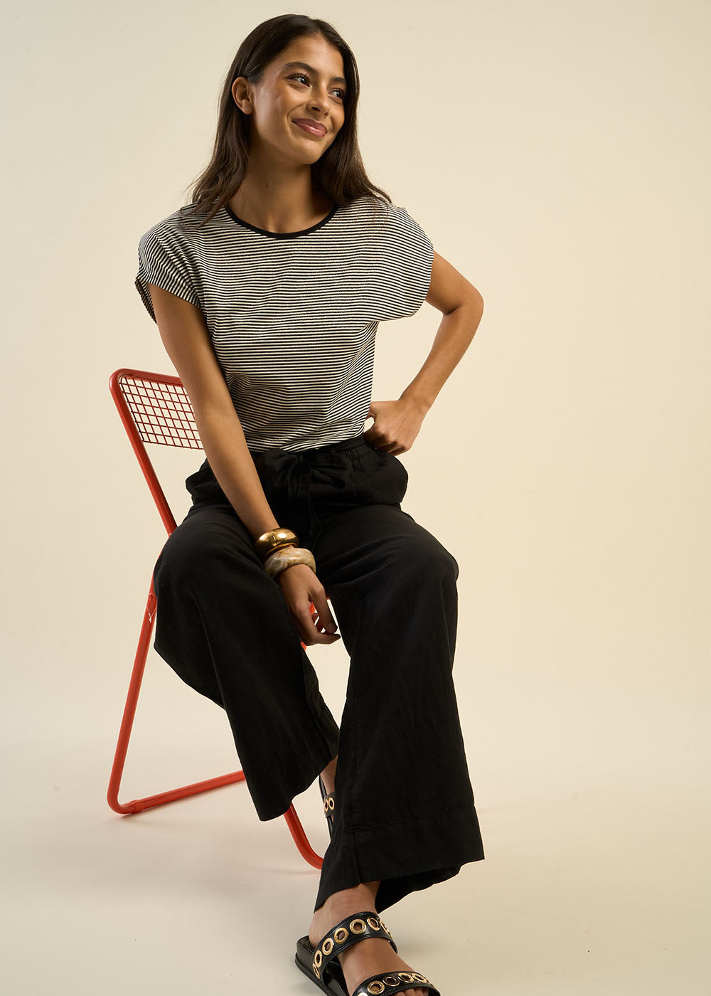 Long trousers wide-leg fit - Sud Express - 6 - Sud Express