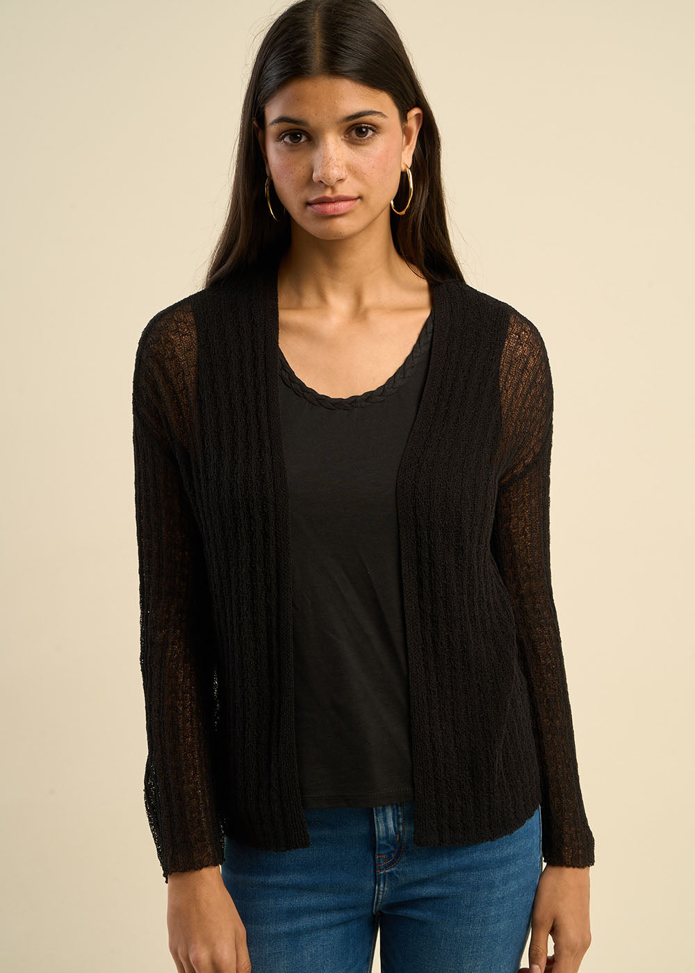 GALIZA Front-open cardigan - 1 - Sud Express - Sud Express