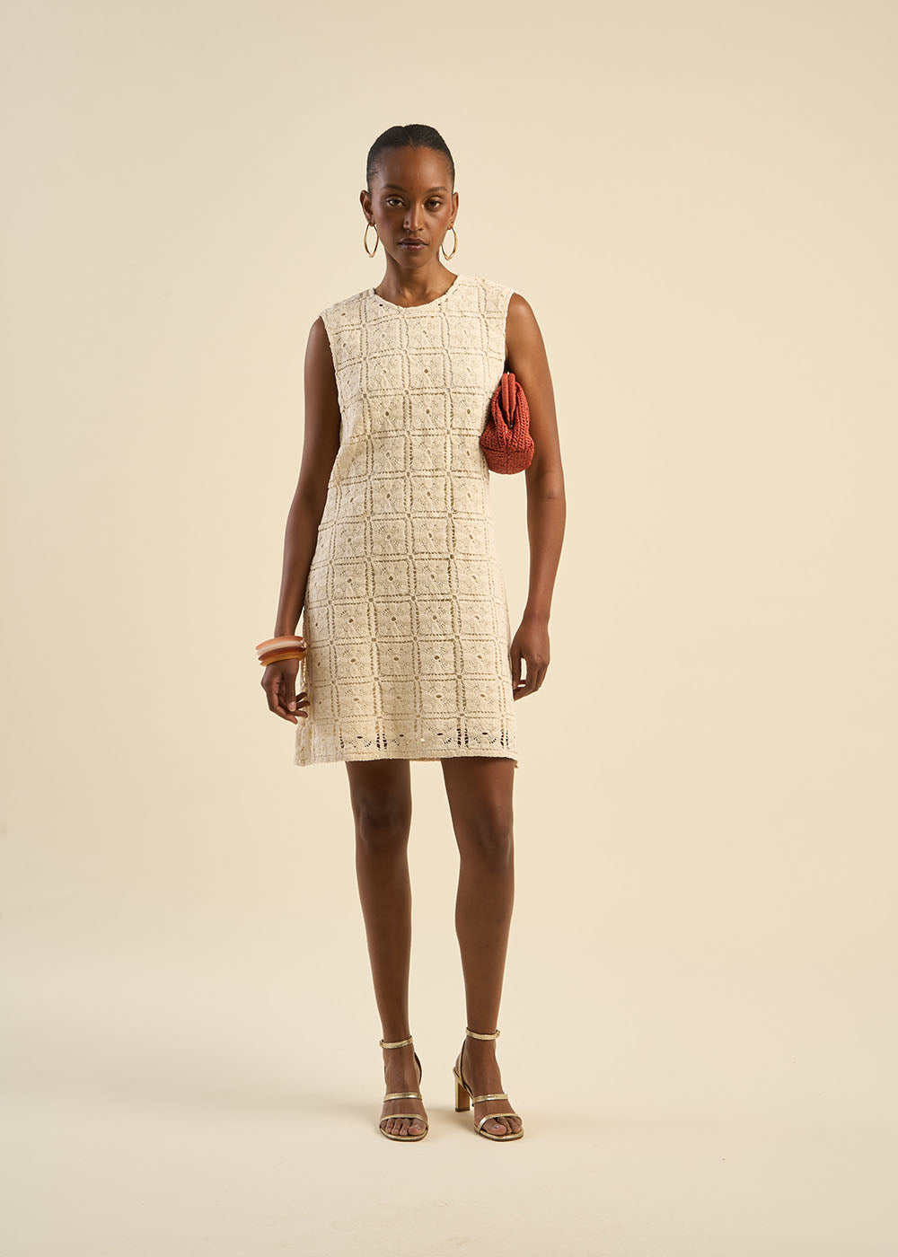 RENDELA Sleeveless openwork knit dress - 1 - Sud Express - Sud Express