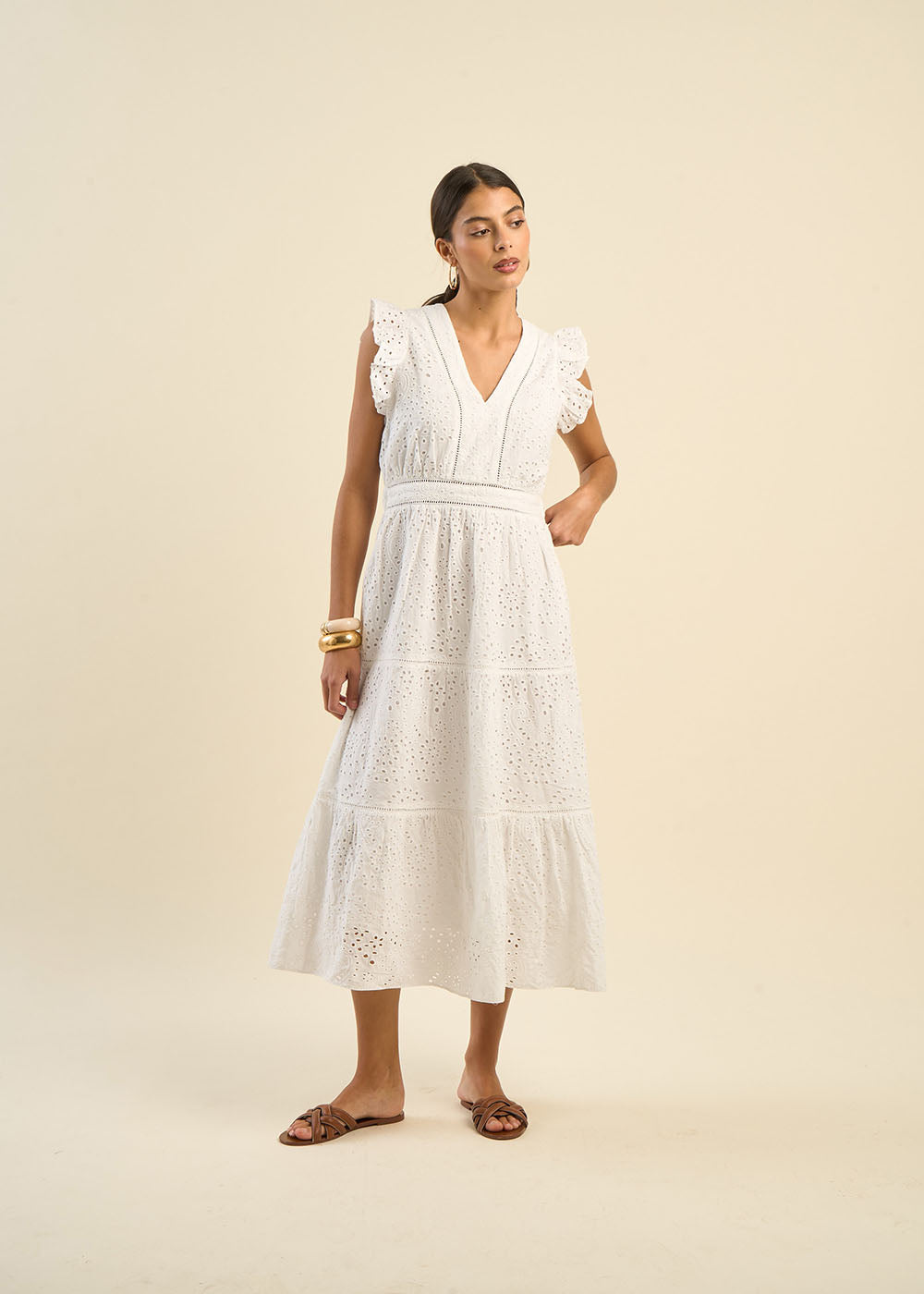RIVAKA Embroidered long dress - 1 - Sud Express - Sud Express