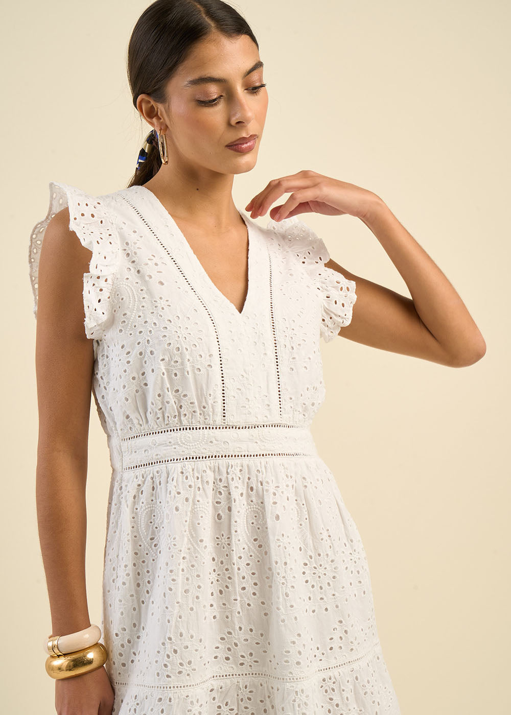 RIVAKA Embroidered long dress - 2 - Sud Express - Sud Express