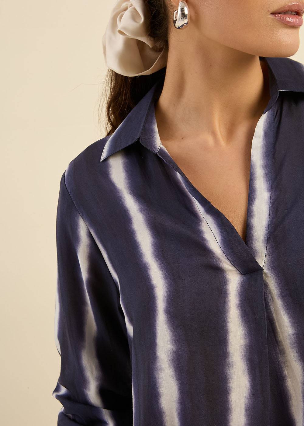 TAVALINE Fluid top with tie and dye stripes - 2 - Sud Express - Sud Express