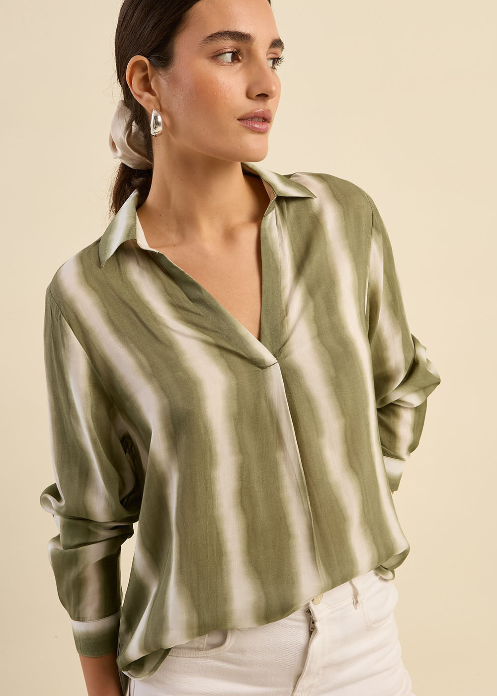 Fluid top with tie and dye stripes - Sud Express - 6 - Sud Express
