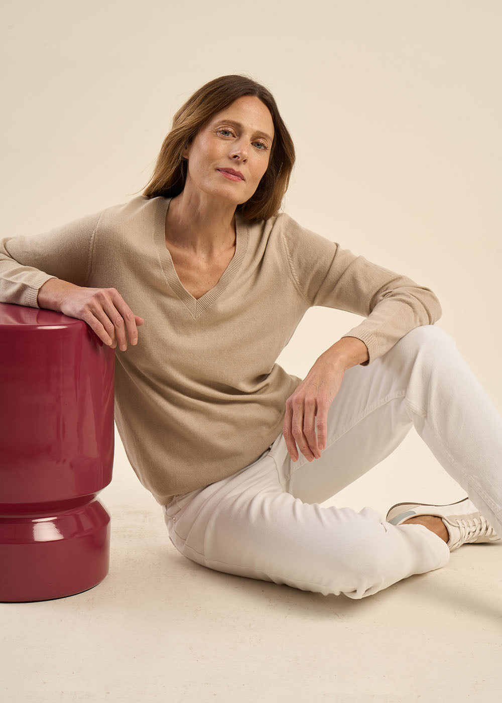 MARSENYA V-Neck Sweater - 1 - Sud Express - Sud Express