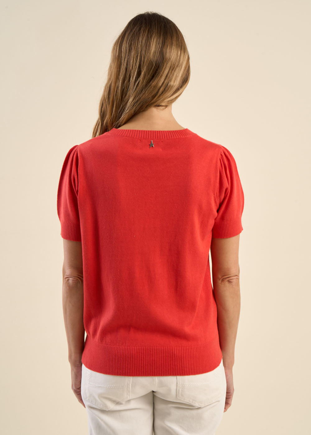 MANYA Short-sleeve sweater with pleated shoulders - 3 - Sud Express - Sud Express