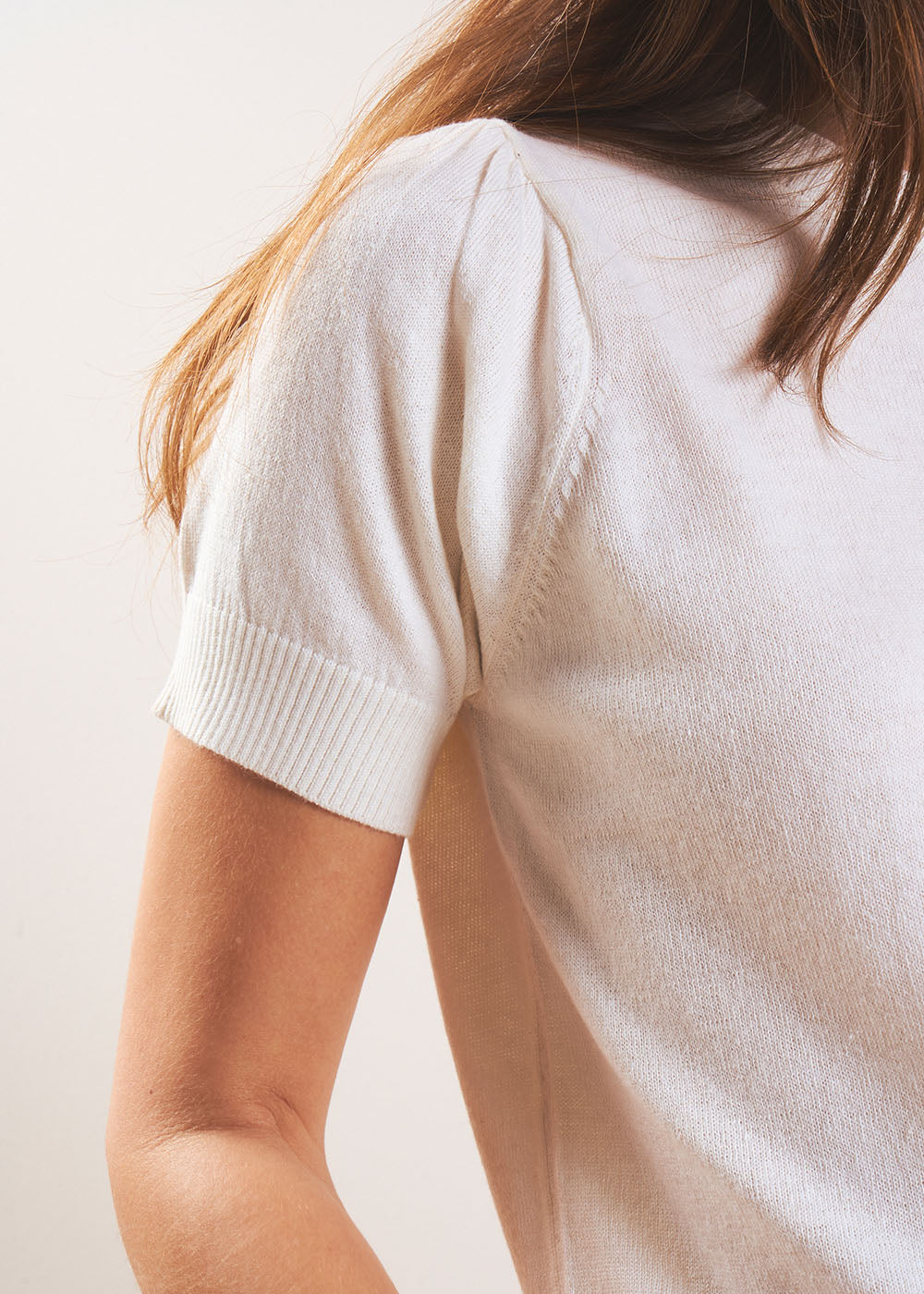 MANYA Short-sleeve sweater with pleated shoulders - 2 - Sud Express - Sud Express