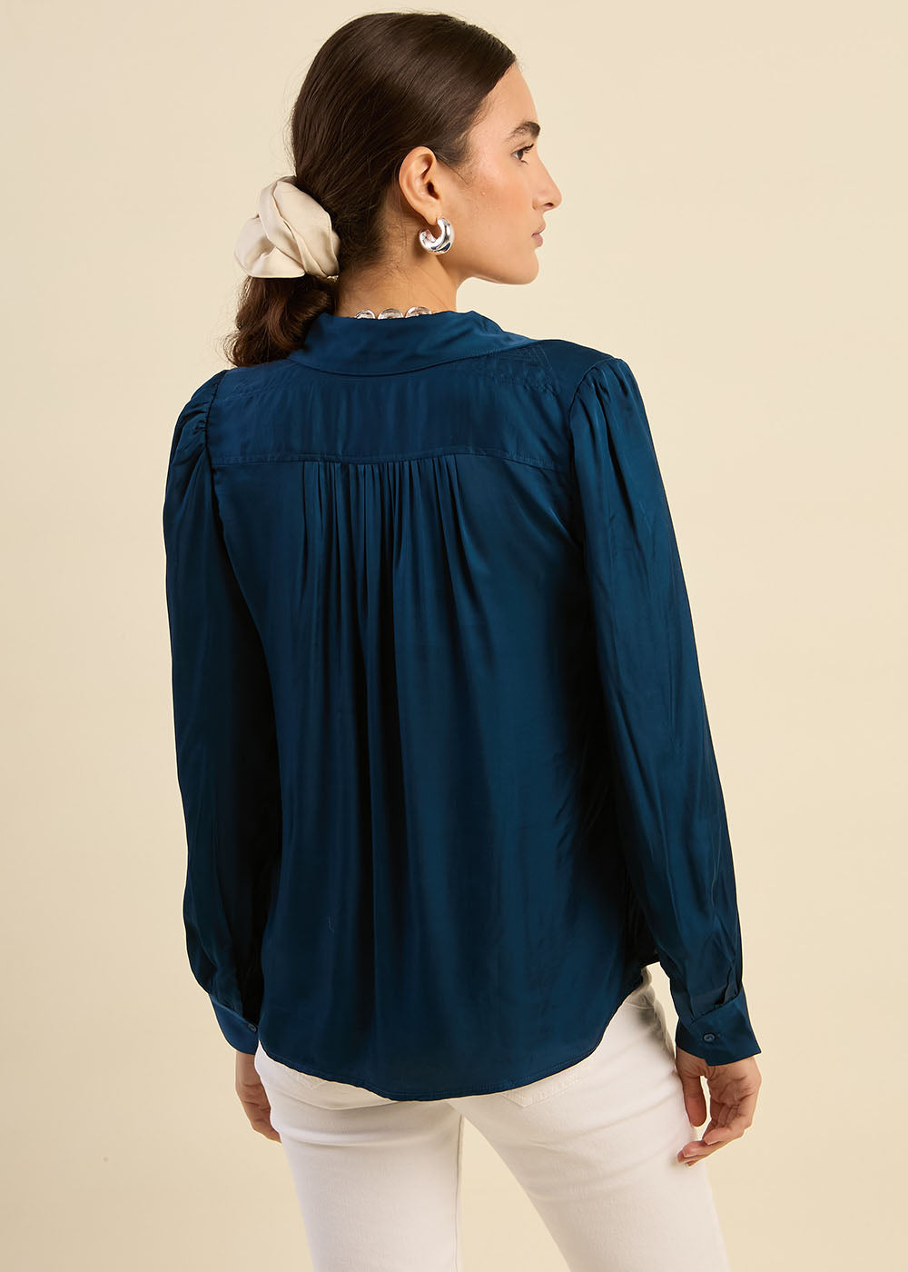 TEDY V-neck flowing blouse - 3 - Sud Express - Sud Express