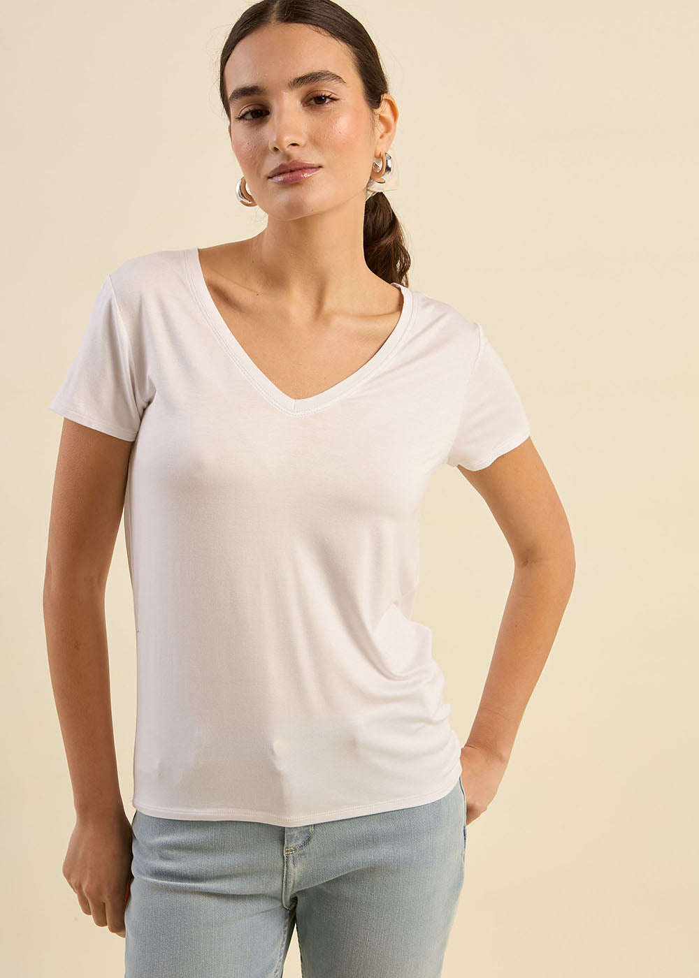 TABILY V-neck T-shirt - 4 - Sud Express - Sud Express
