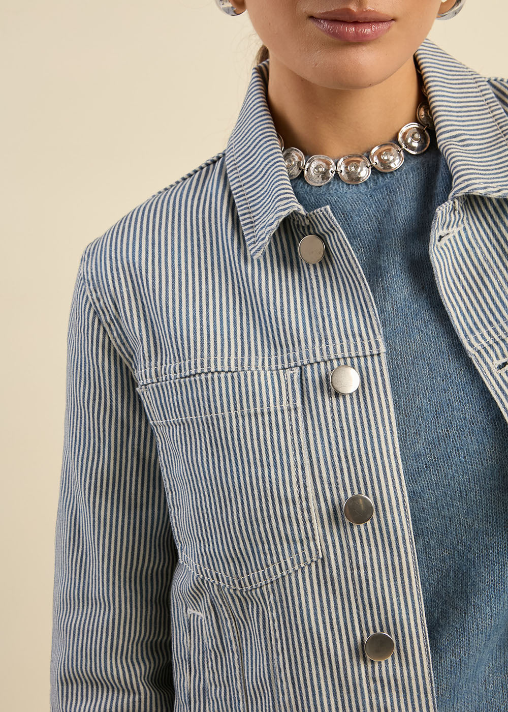 VENALI Striped jacket - 2 - Sud Express - Sud Express