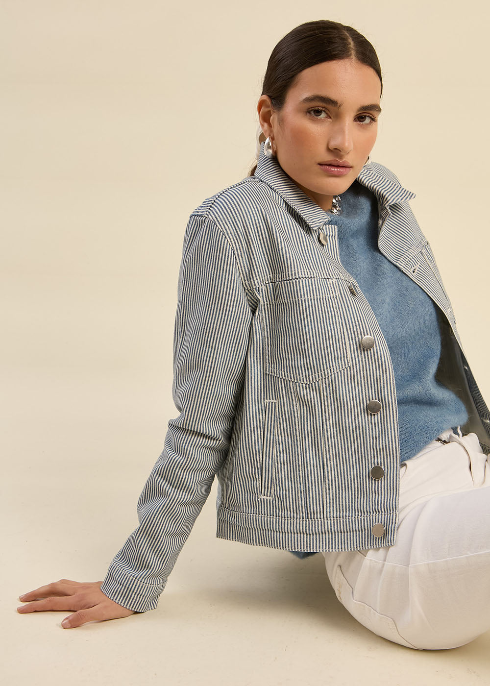 Striped jacket - Sud Express - 7 - Sud Express