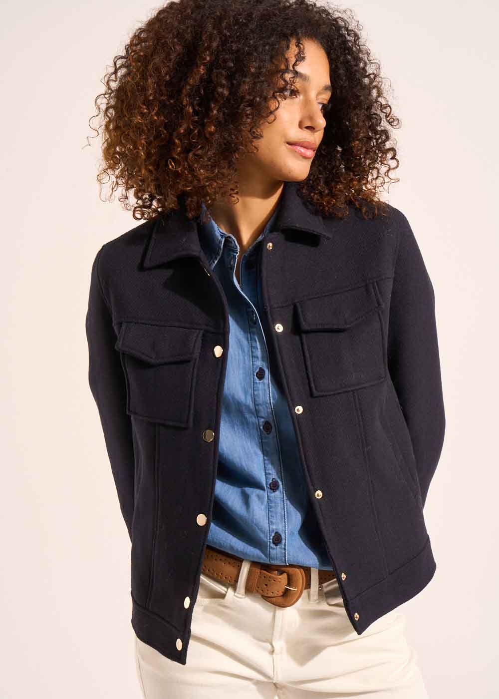 Short woolen coat - Sud Express - 6 - Sud Express