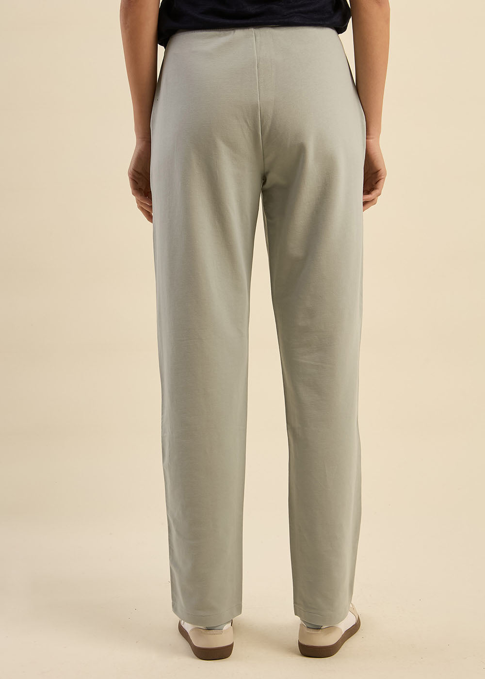 JOLENE Straight jogging trousers with lurex band - 3 - Sud Express - Sud Express