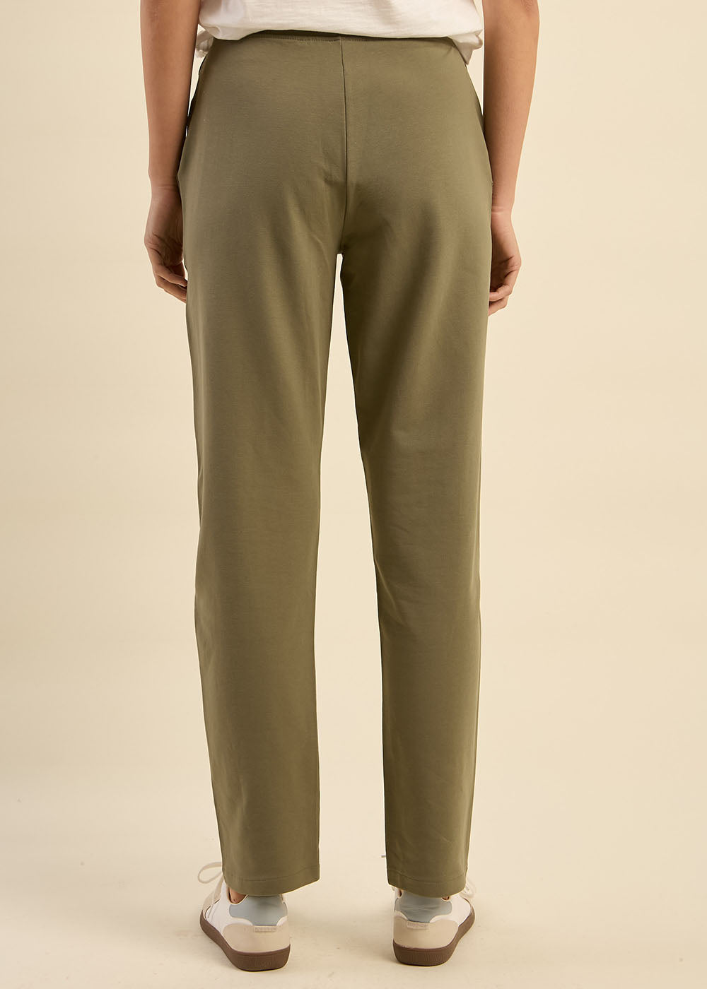 JOLENE Straight jogging trousers with lurex band - 3 - Sud Express - Sud Express