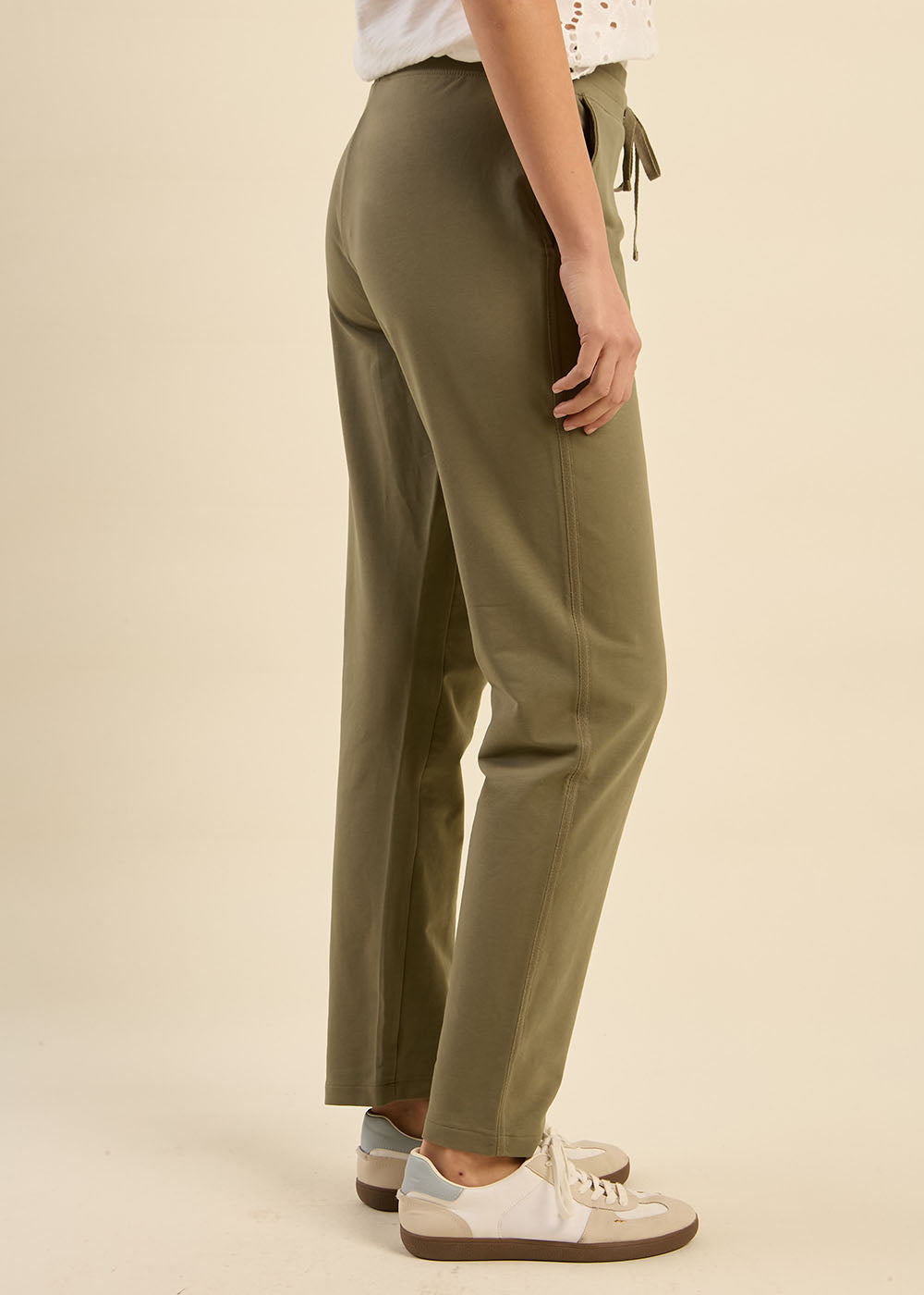 Straight jogging trousers with lurex band - Sud Express - 7 - Sud Express