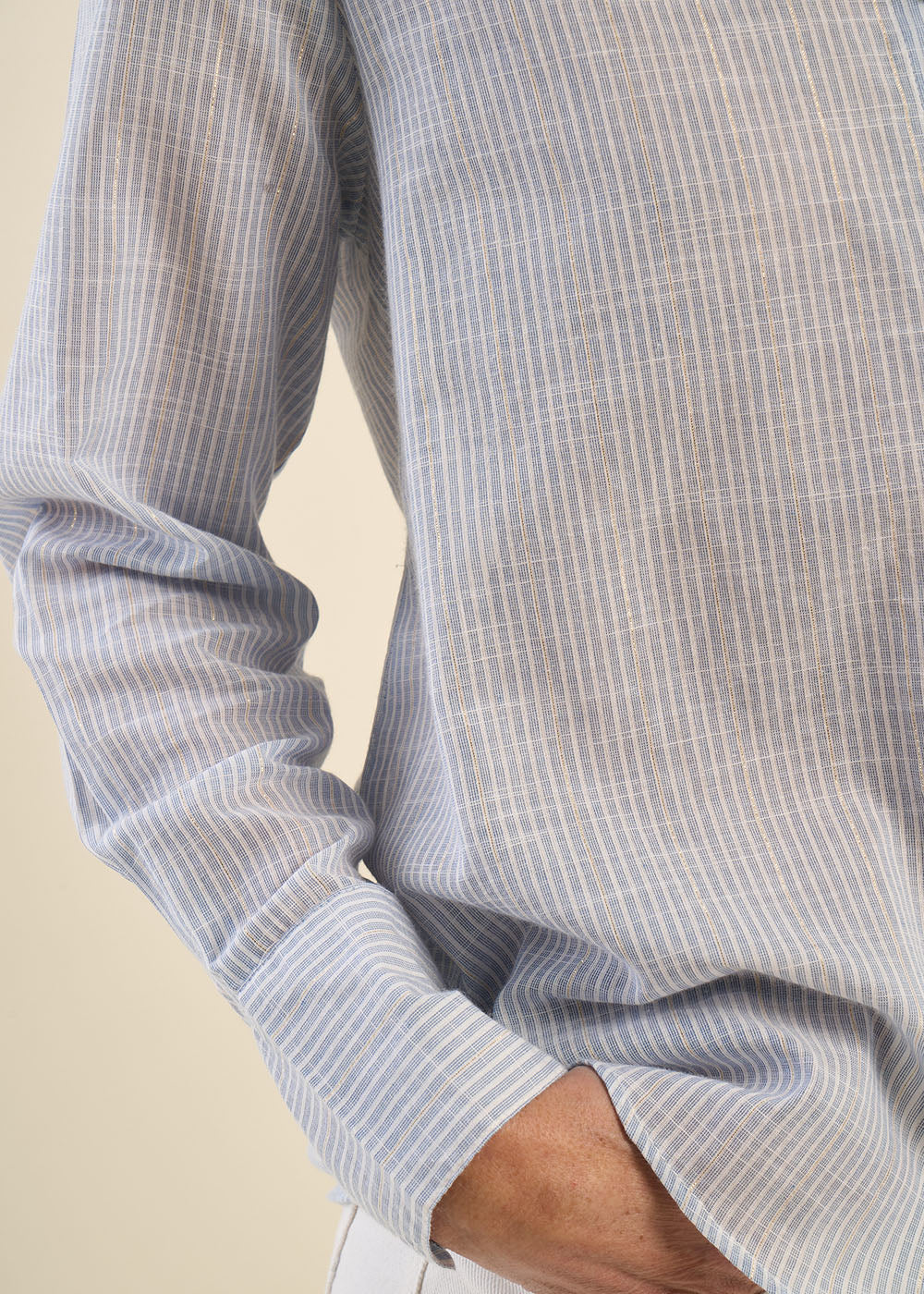 CARTALIA Striped shirt with lurex detail - 2 - Sud Express - Sud Express