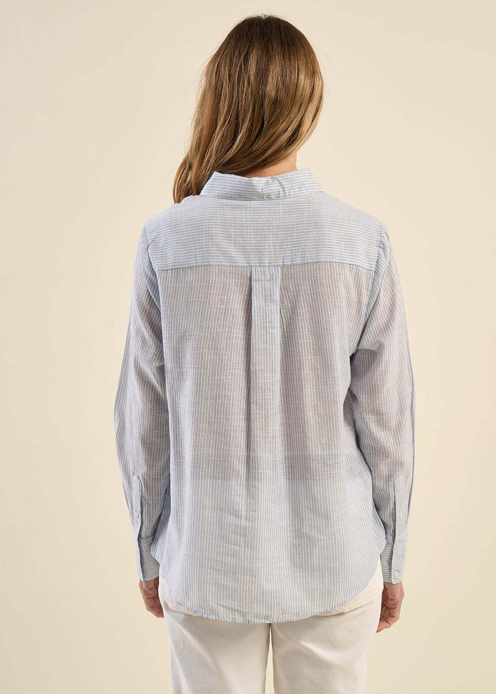 CARTALIA Striped shirt with lurex detail - 3 - Sud Express - Sud Express