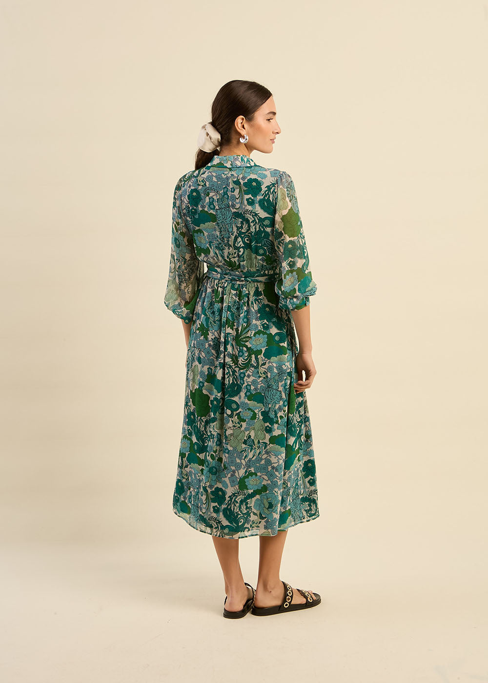 RALIYA Printed midi dress - 3 - Sud Express - Sud Express