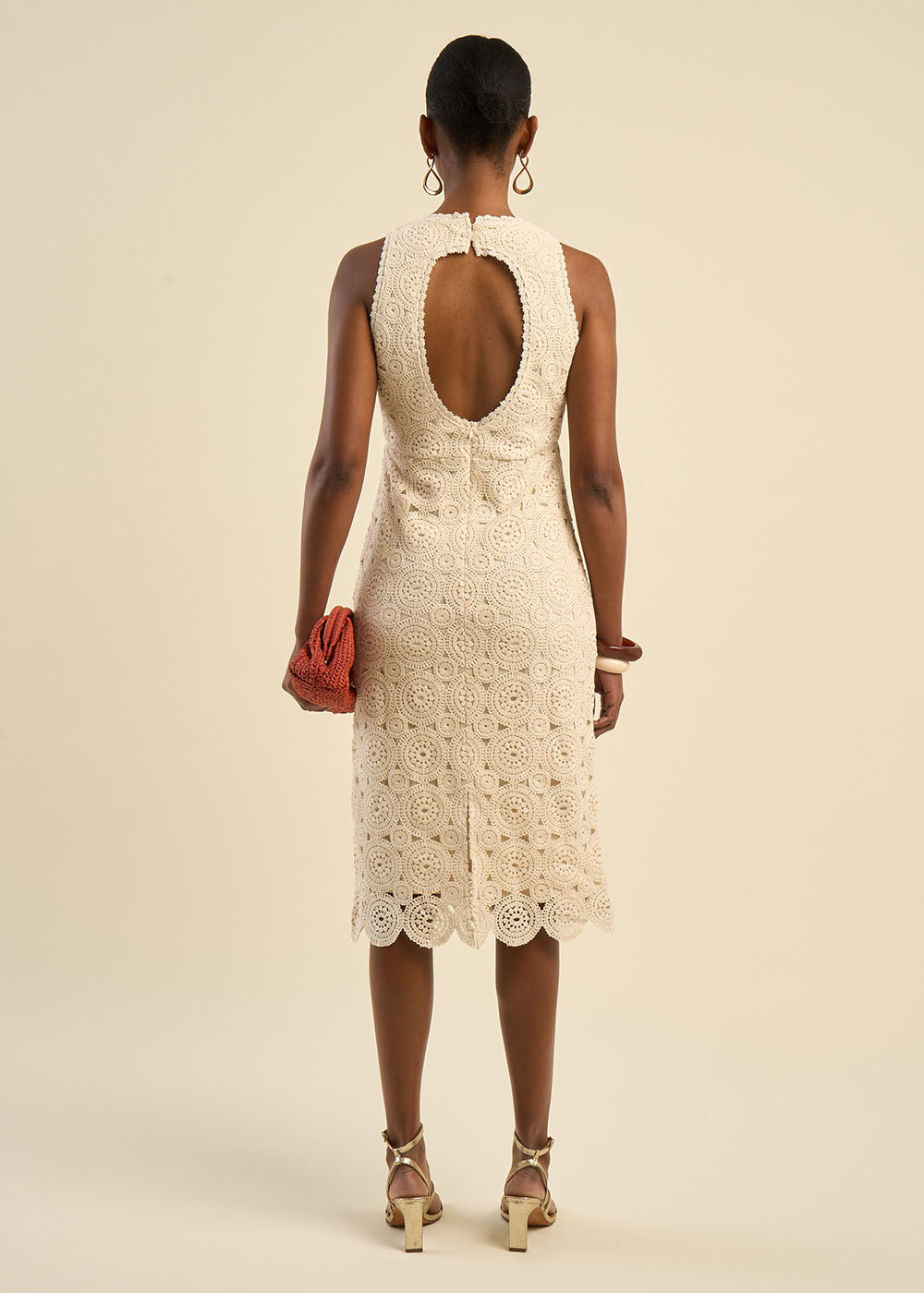 COLETTE Backless Guipure Lace Dress - 3 - Sud Express - Sud Express