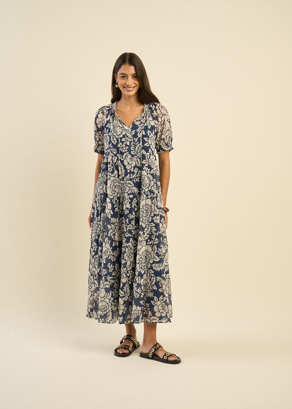 Floral print maxi dress - Sud Express - 6 - Sud Express