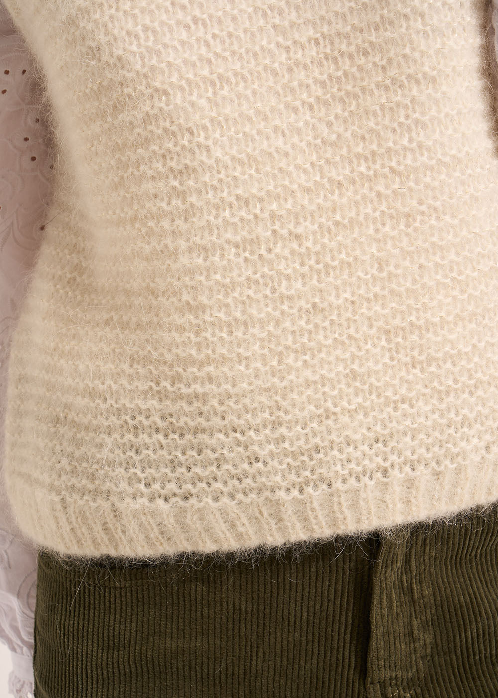 MOTANAX Sleeveless round-neck jumper with lurex detail - 4 - Sud Express - Sud Express