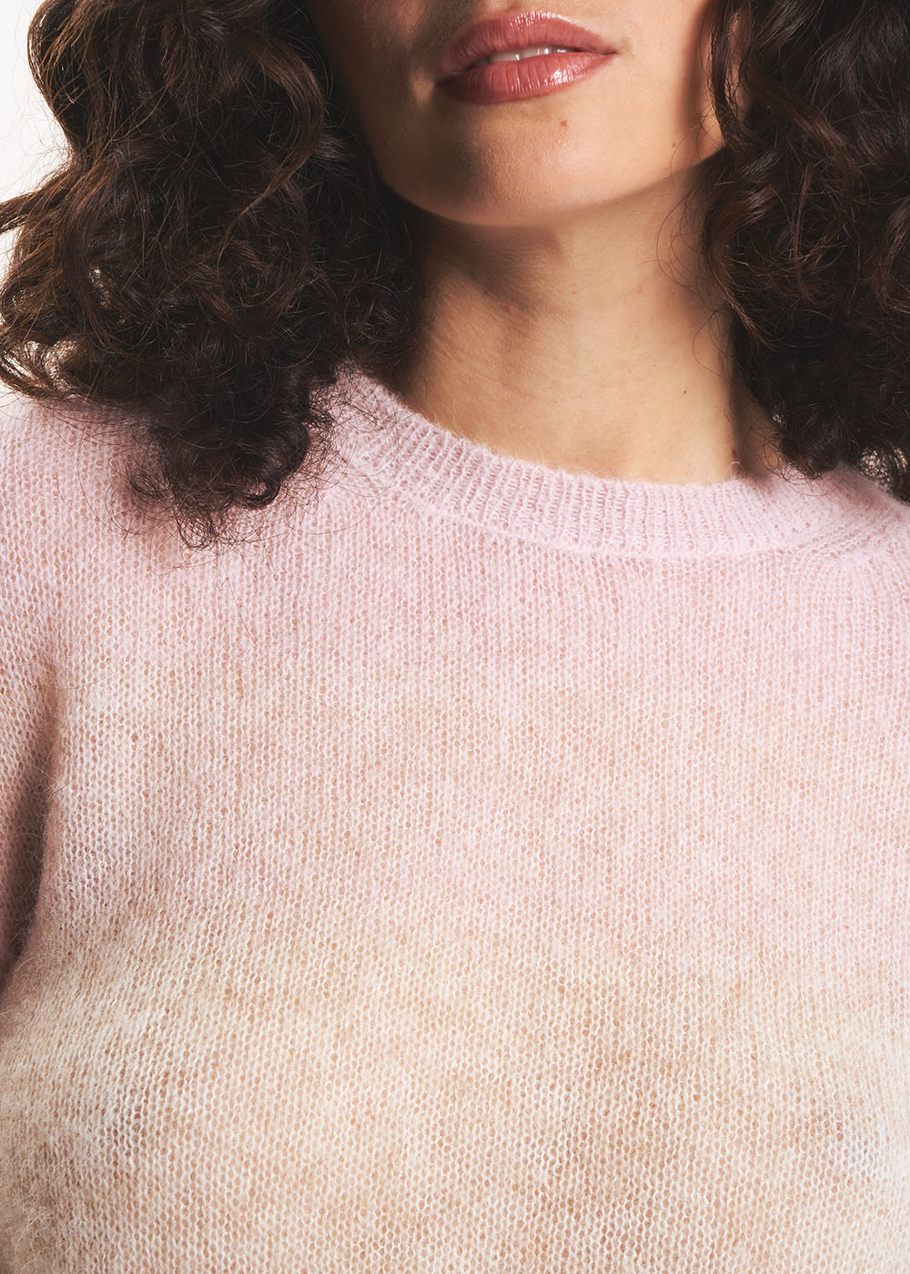 MAURICETTA Long-sleeved round-neck gradient jumper - 2 - Sud Express - Sud Express