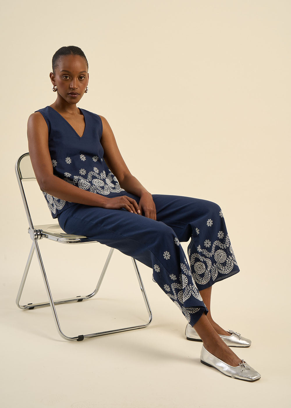 Embroidered top - Sud Express - 5 - Sud Express