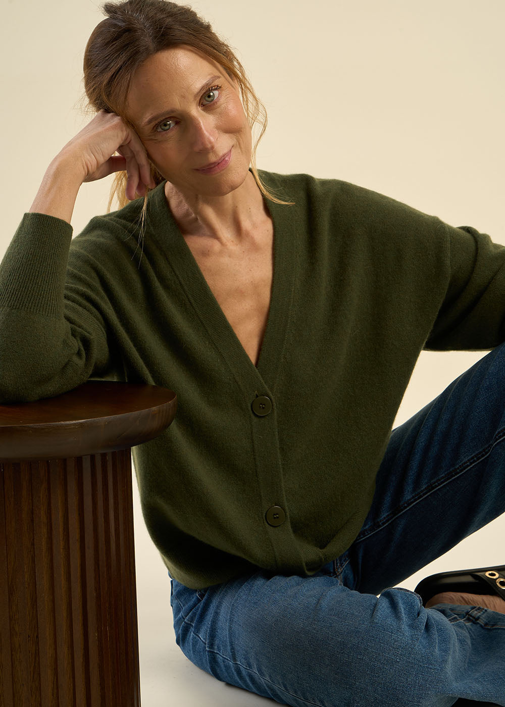 GRAMMOUY Cashmere V-neck cardigan - 1 - Sud Express - Sud Express