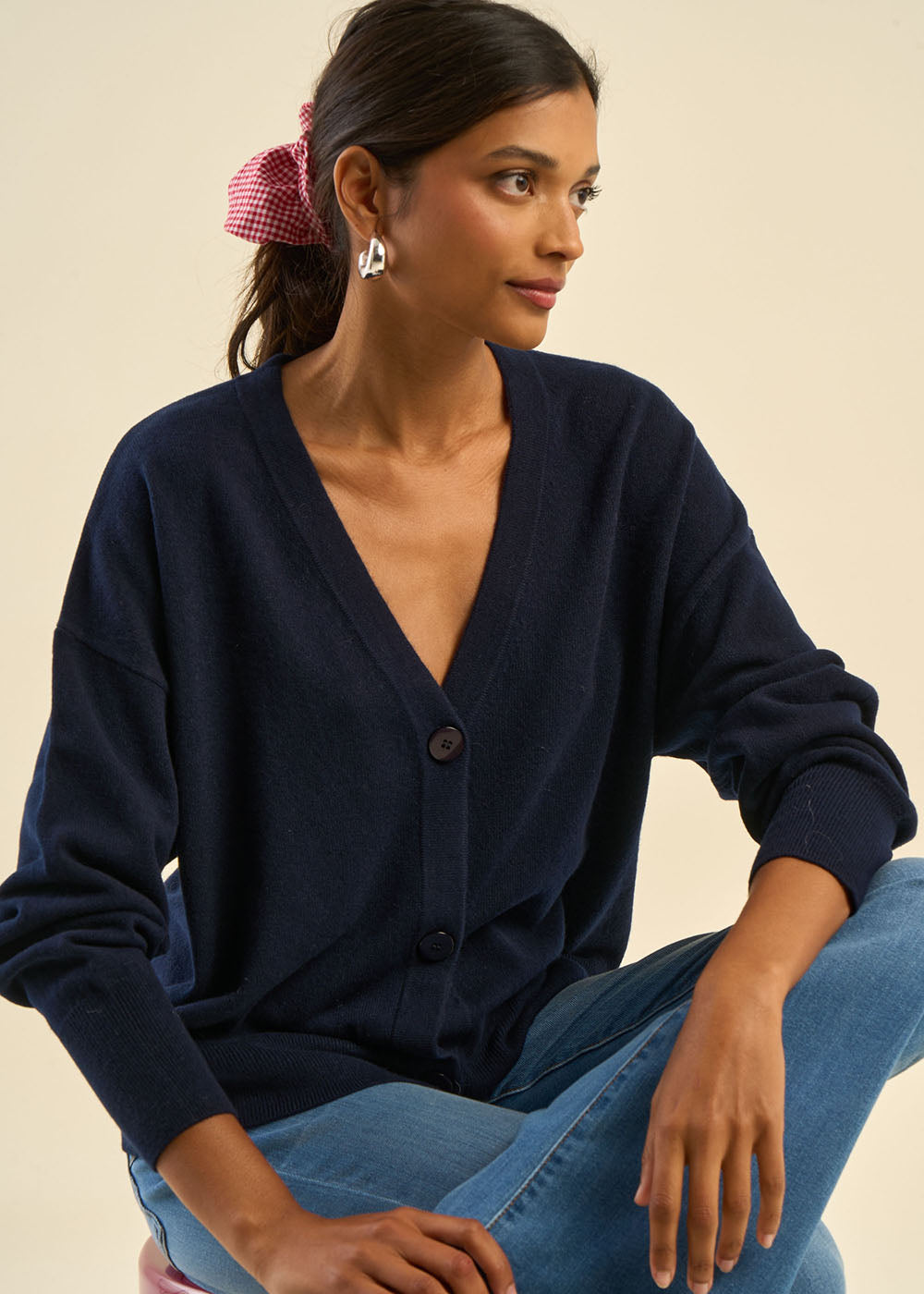 GRAMMOUY Cashmere V-neck cardigan - 1 - Sud Express - Sud Express