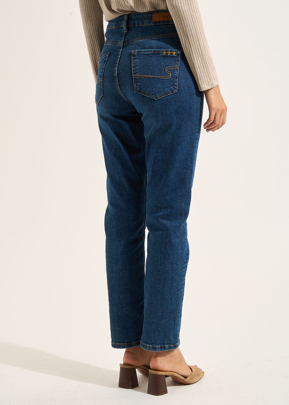 Five-pocket high-waisted jeans - Sud Express - 6 - Sud Express