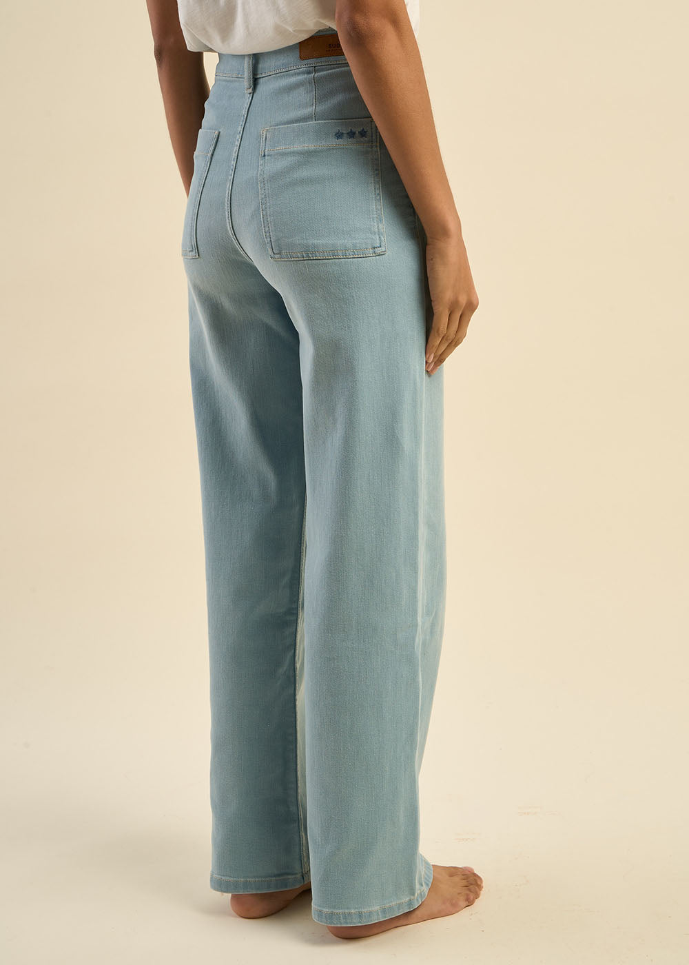 High-waisted wide-leg jeans - Sud Express - 6 - Sud Express