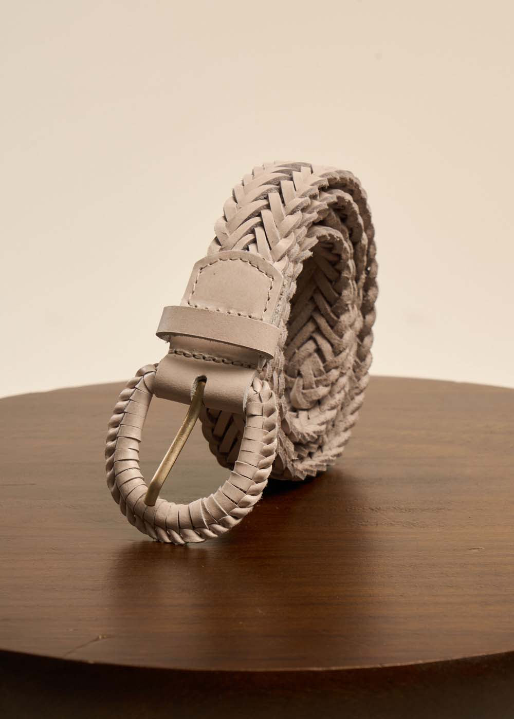 Braided leather belt - Sud Express - 1 - Sud Express