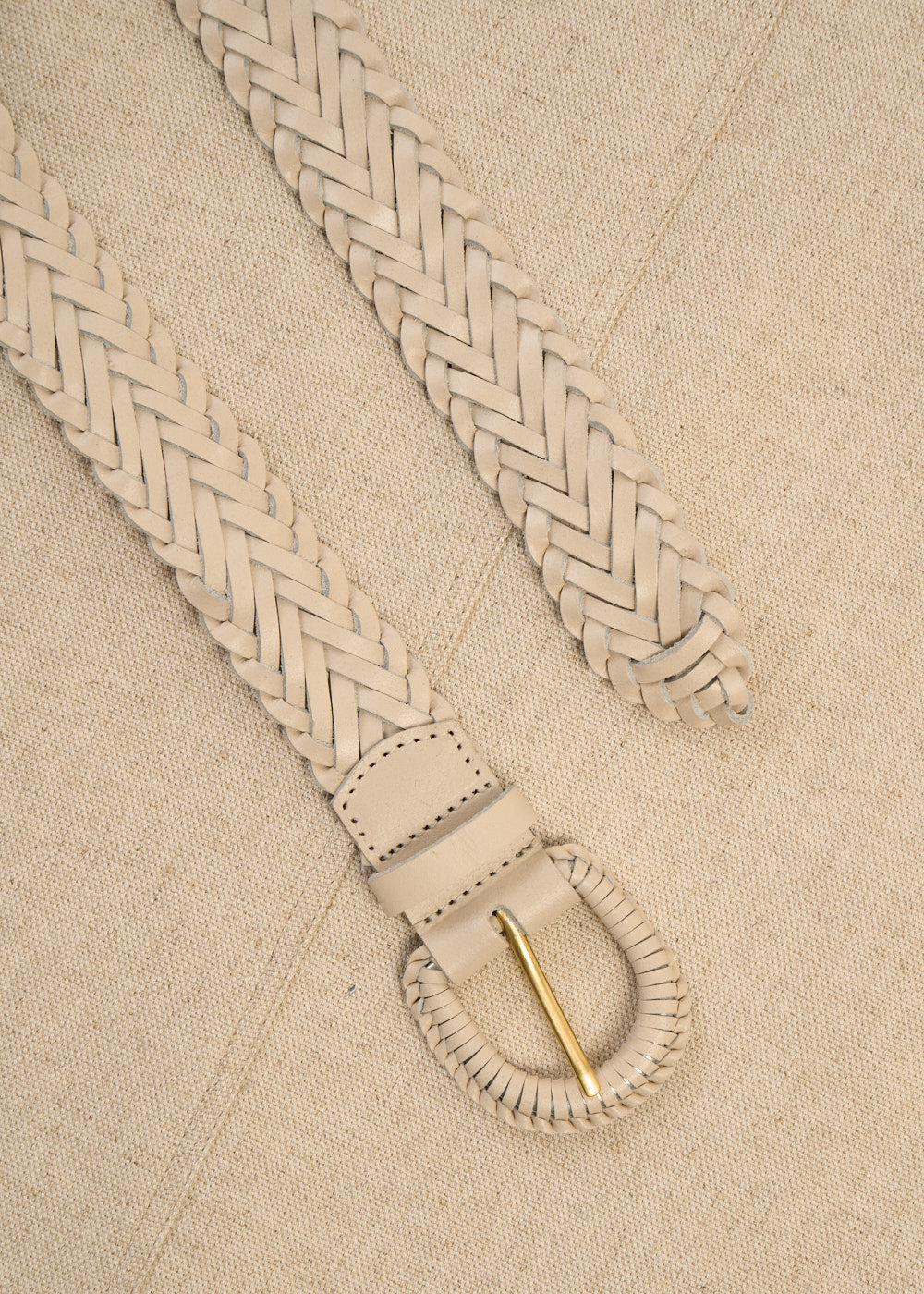 Braided leather belt - Sud Express - 2 - Sud Express