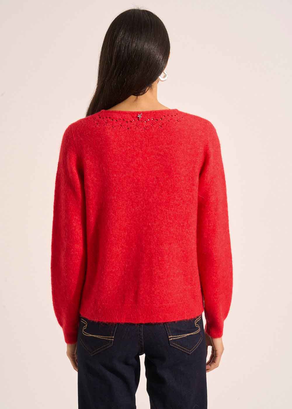 GELO Cardigan with round buttons and long sleeves - 3 - Sud Express - Sud Express