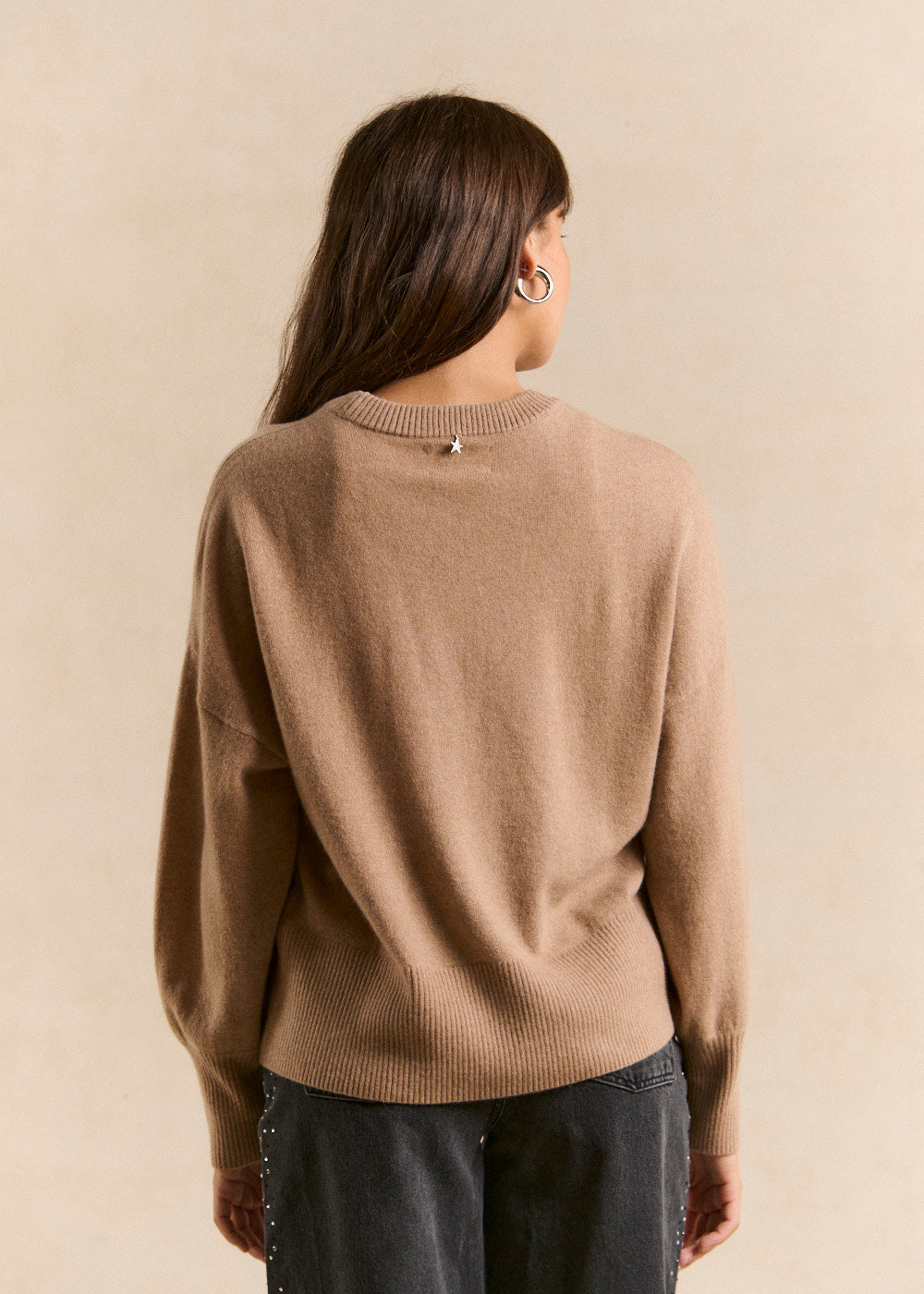 Cropped cashmere sweater  - Sud Express - 3 - Sud Express