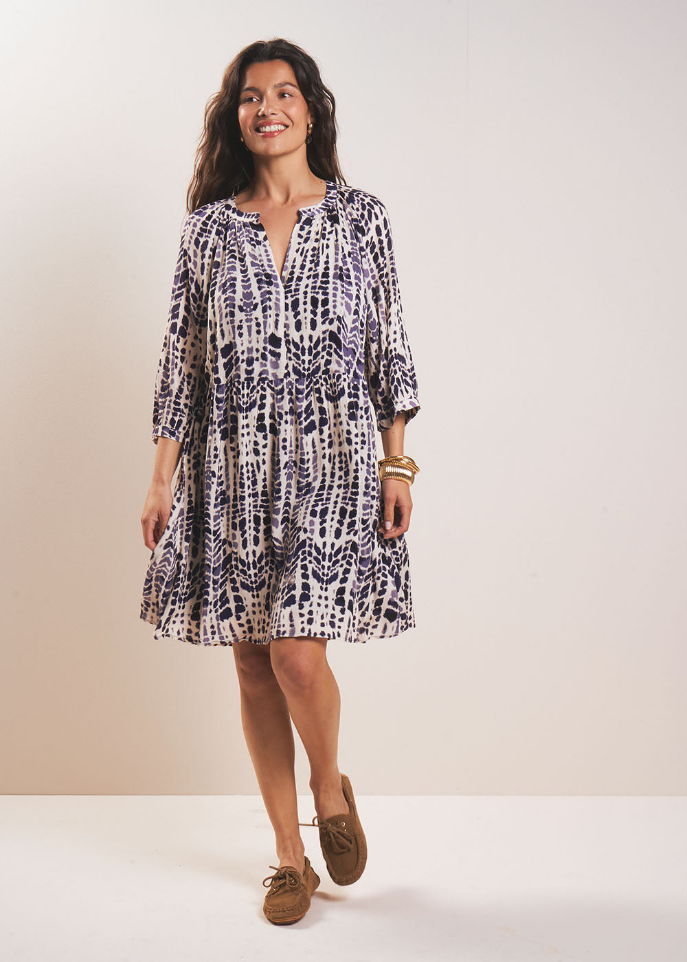 RIZALINE Printed short dress - 1 - Sud Express - Sud Express