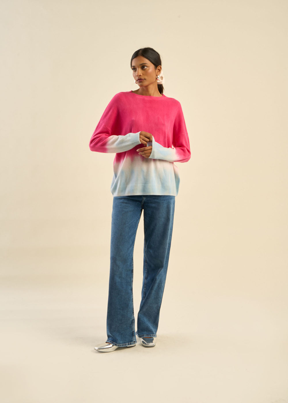 MALOUYA Dip-Dye Cashmere Sweater - 3 - Sud Express - Sud Express