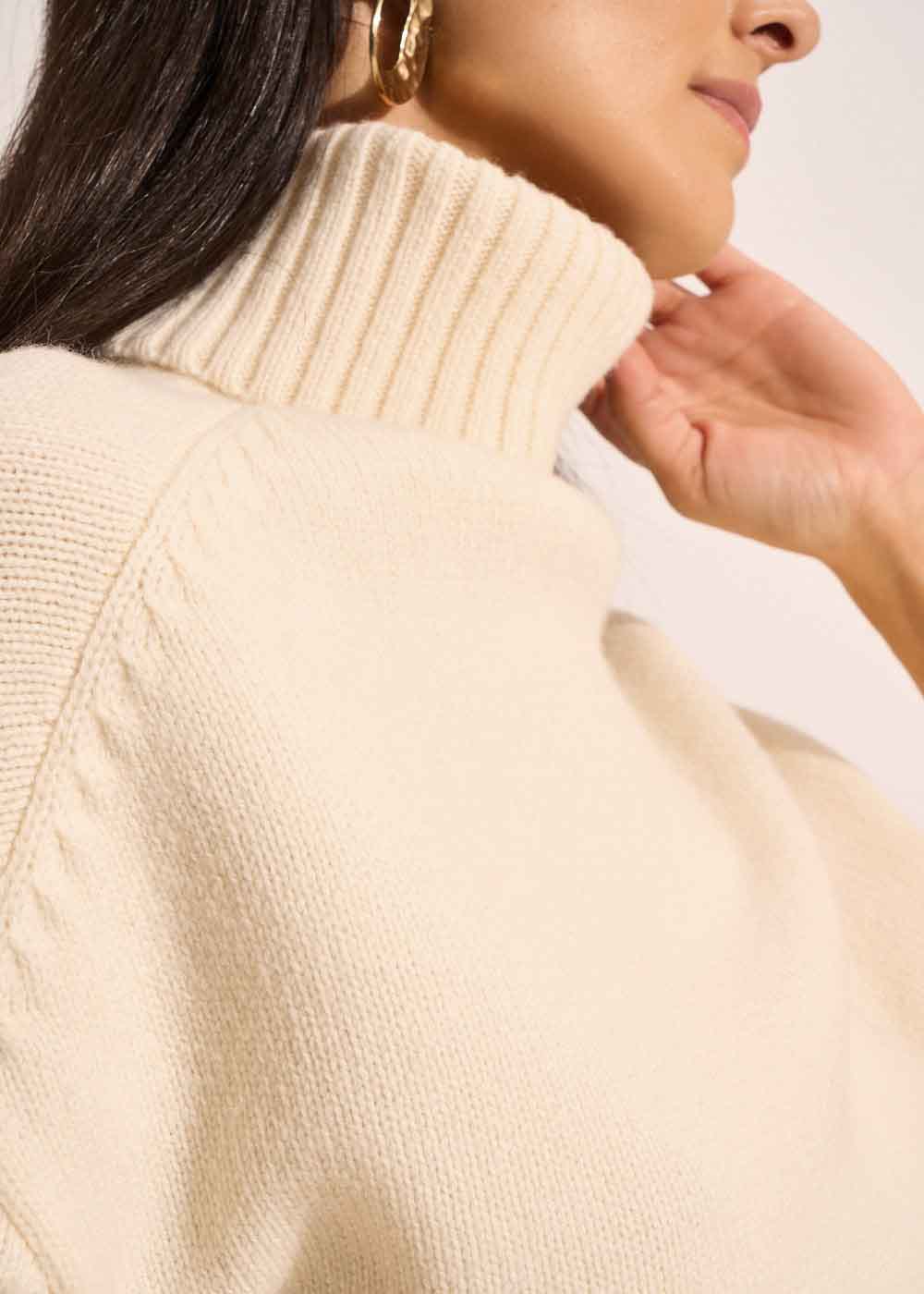 MAJOYA Wool turtleneck sweater - 2 - Sud Express - Sud Express