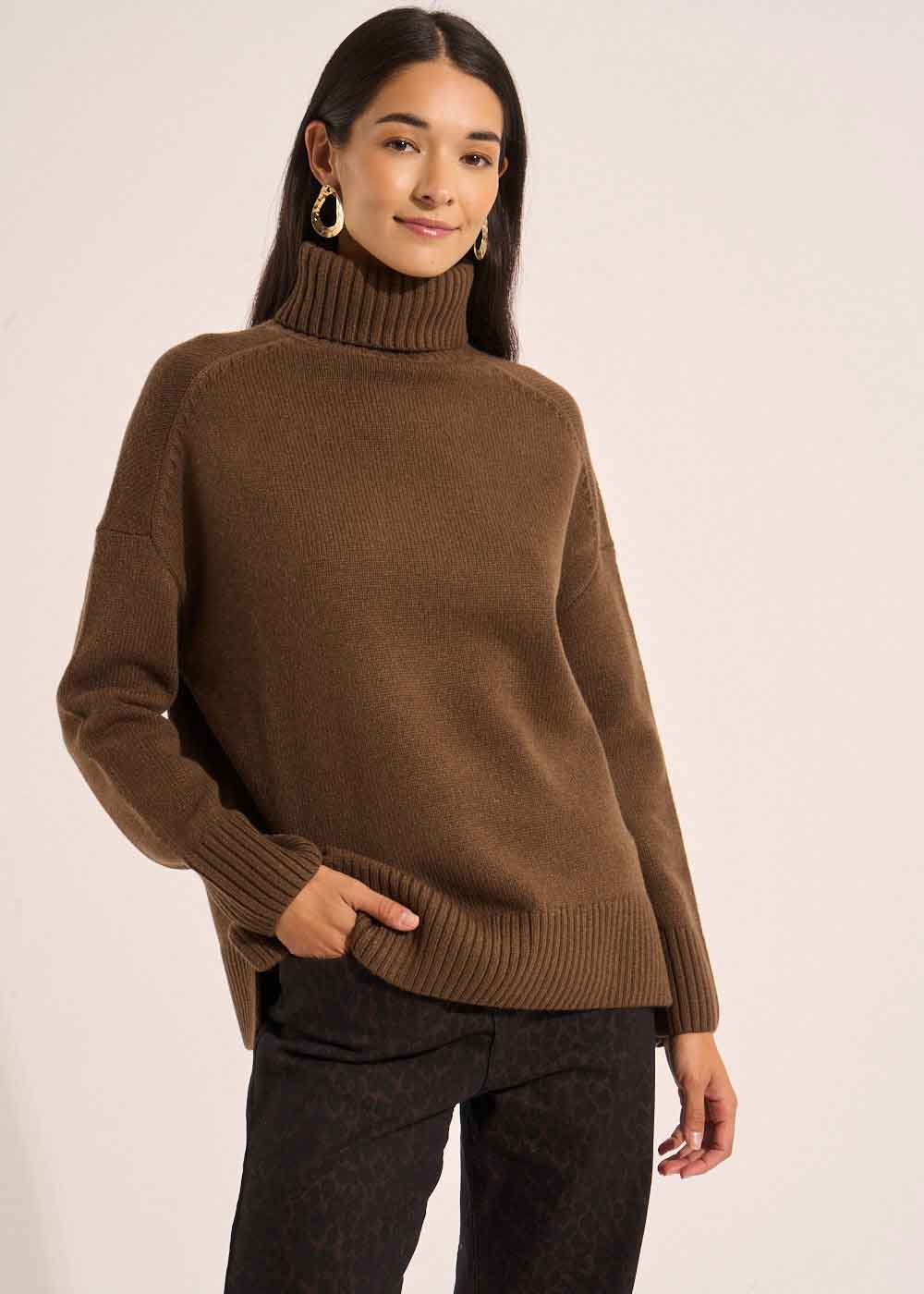 MAJOYA Wool turtleneck sweater - 1 - Sud Express - Sud Express