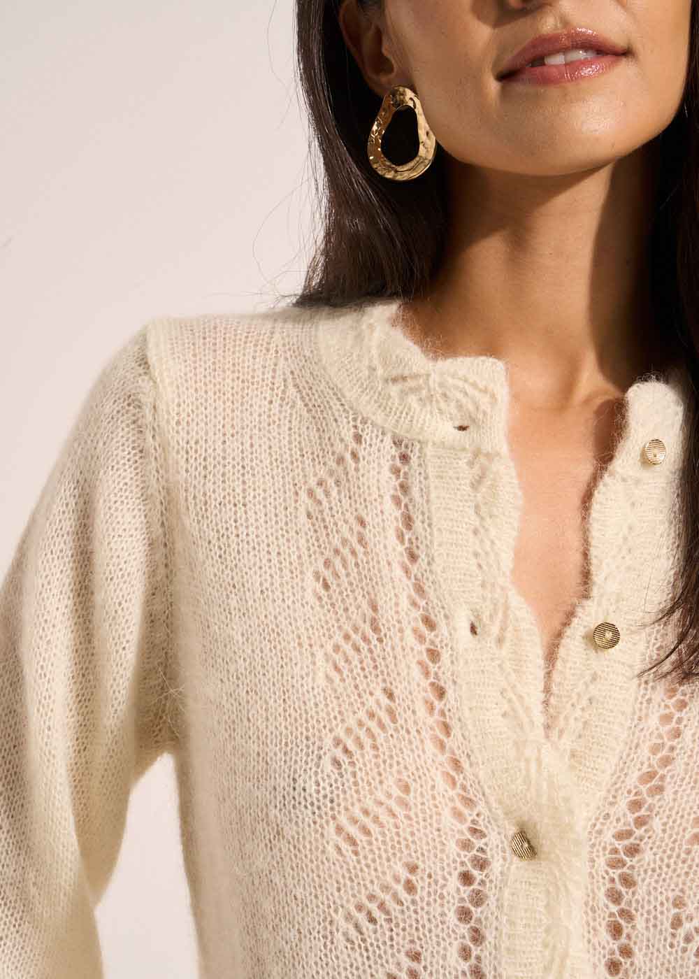 GARTIK Medium gauge knit cardigan - 2 - Sud Express - Sud Express