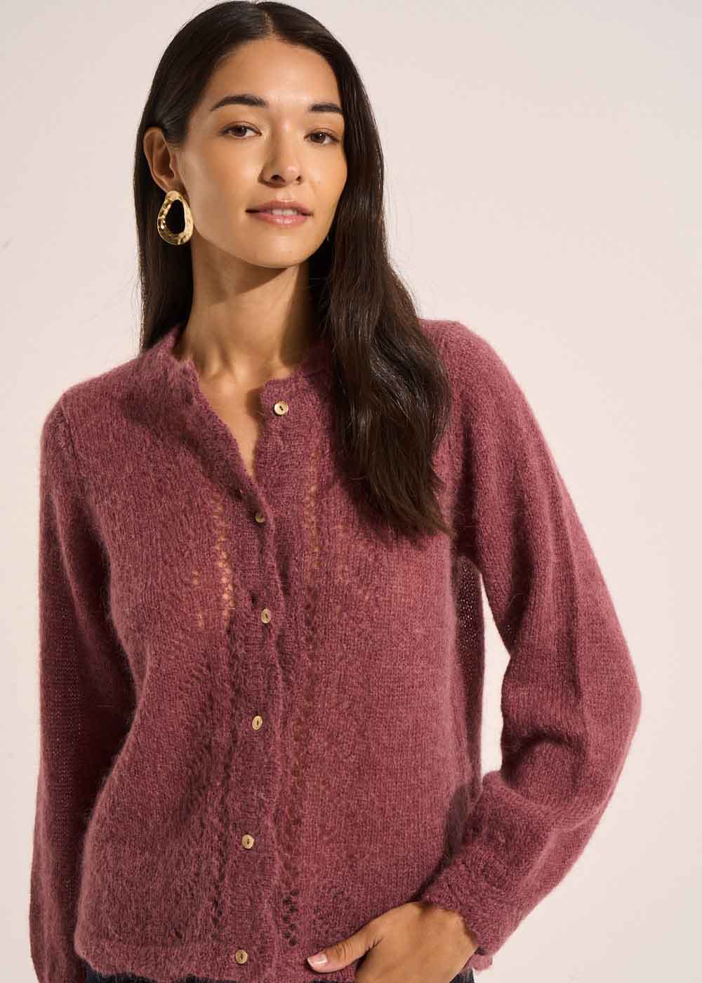 GARTIK Medium gauge knit cardigan - 1 - Sud Express - Sud Express