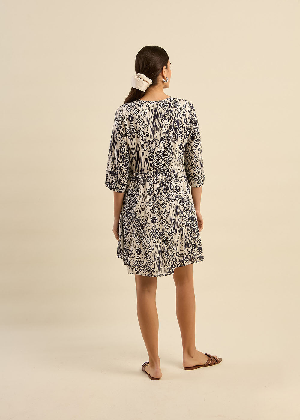 ROZAMA Ikat Printed Short Dress - 3 - Sud Express - Sud Express