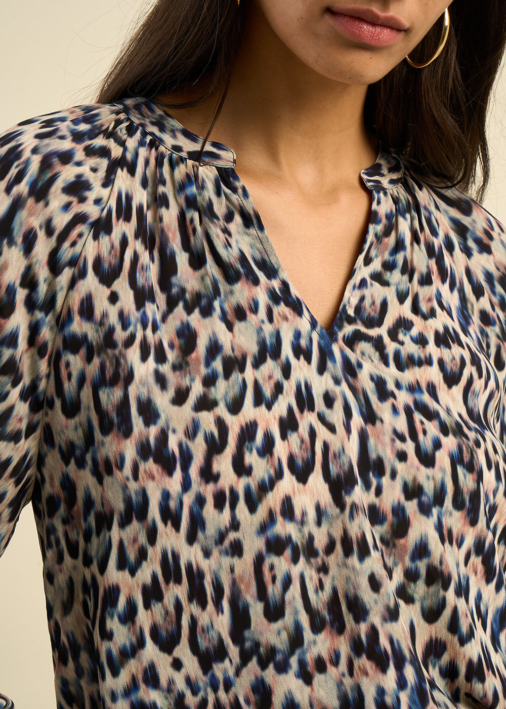 TALOUKA Leopard print flowing blouse - 2 - Sud Express - Sud Express
