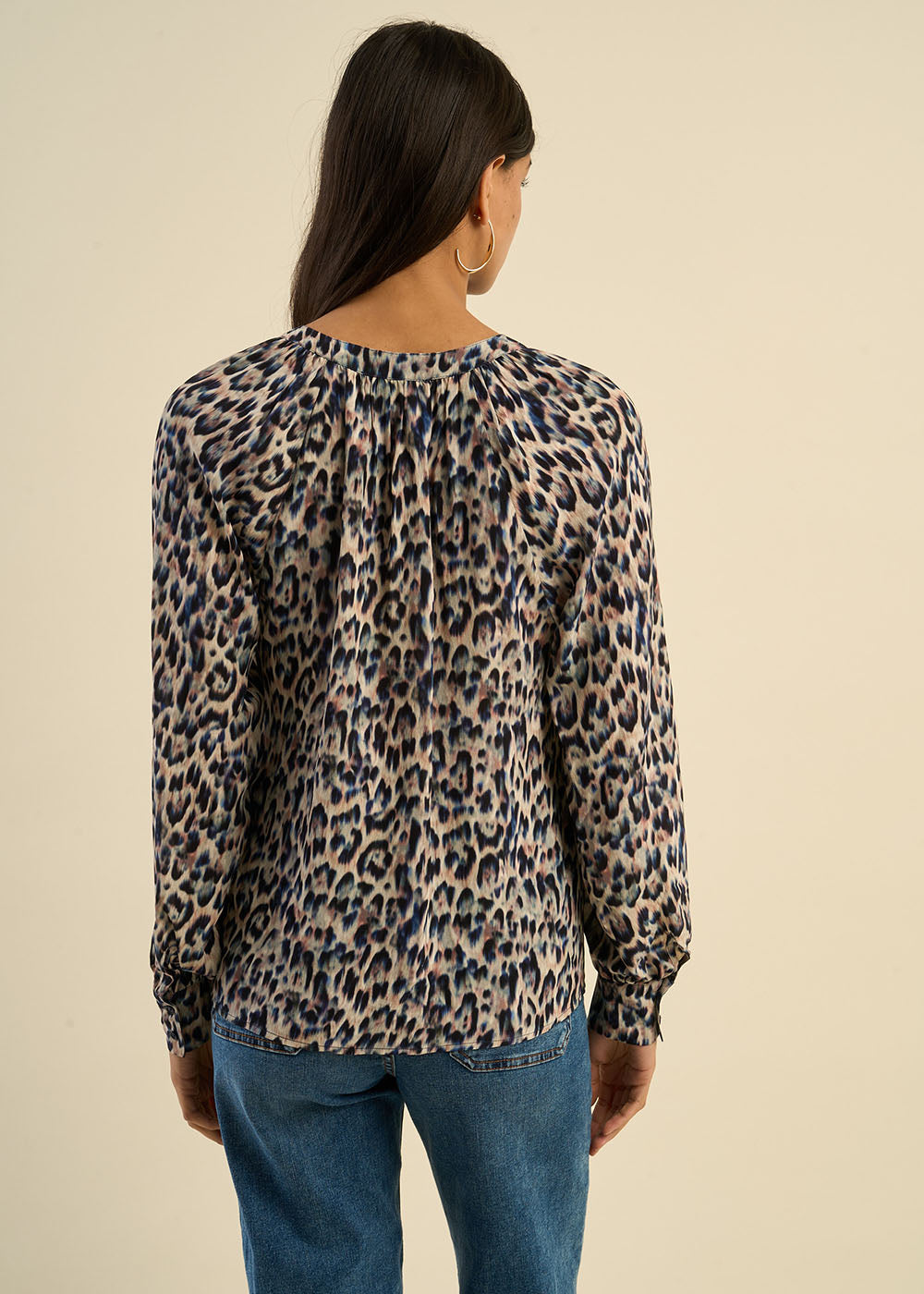 TALOUKA Leopard print flowing blouse - 3 - Sud Express - Sud Express