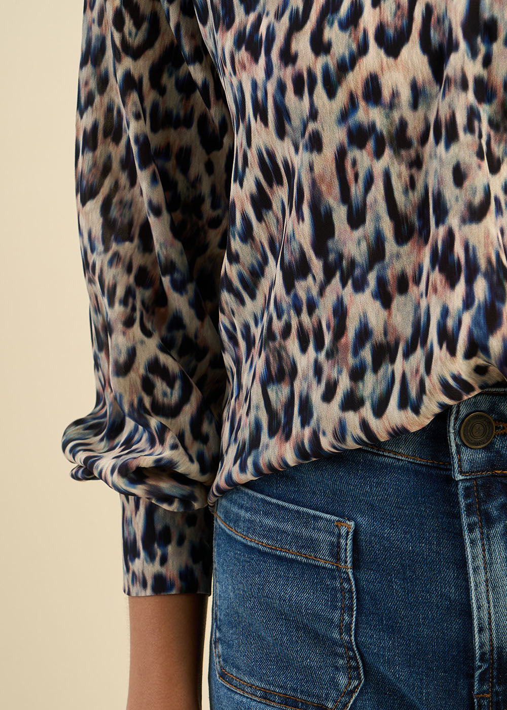 Leopard print flowing blouse - Sud Express - 5 - Sud Express