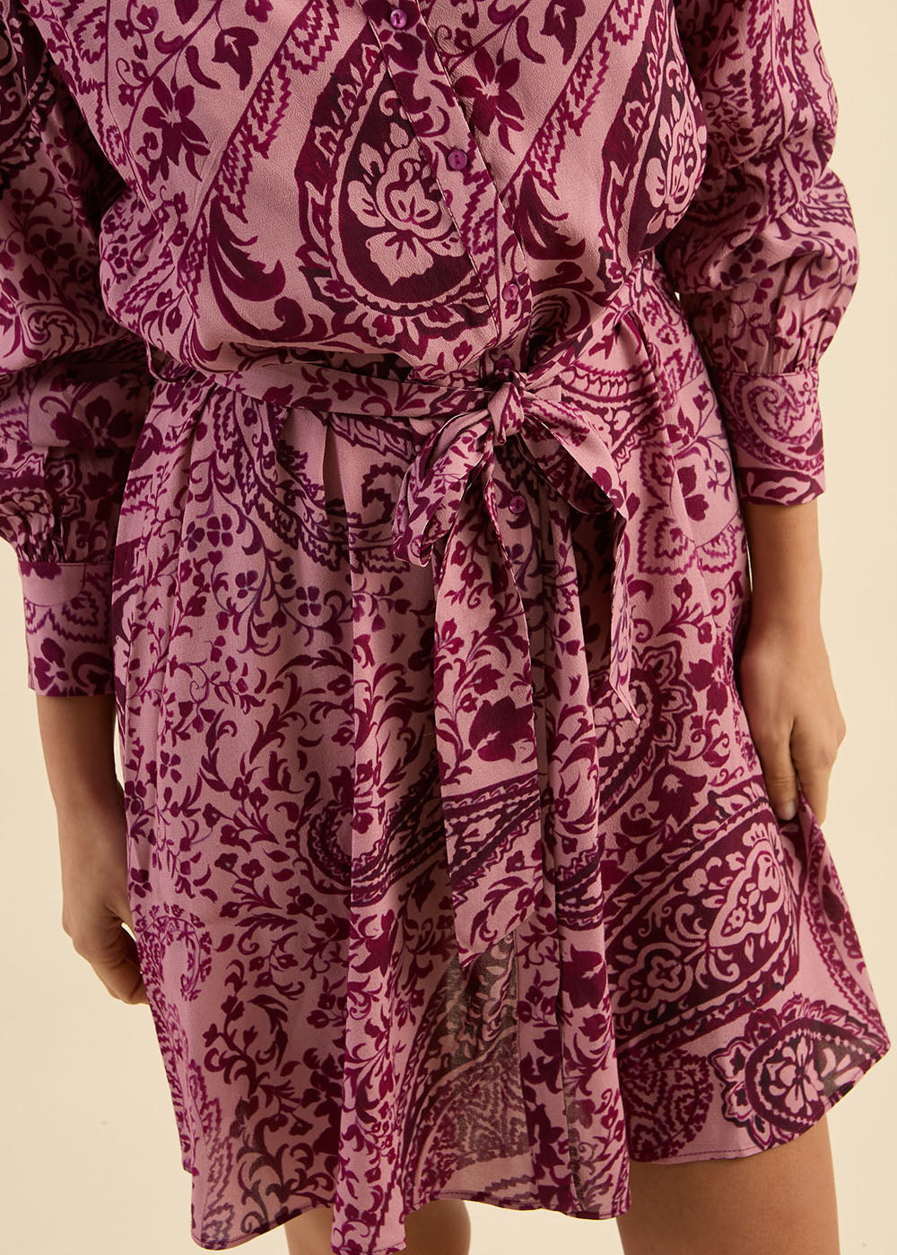 RADILINE Shirt-style patterned short dress - 4 - Sud Express - Sud Express