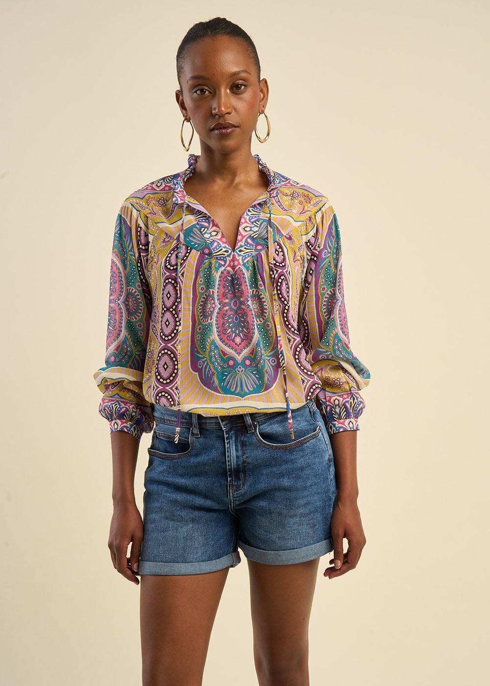 Printed Blouse - Sud Express - 1 - Sud Express