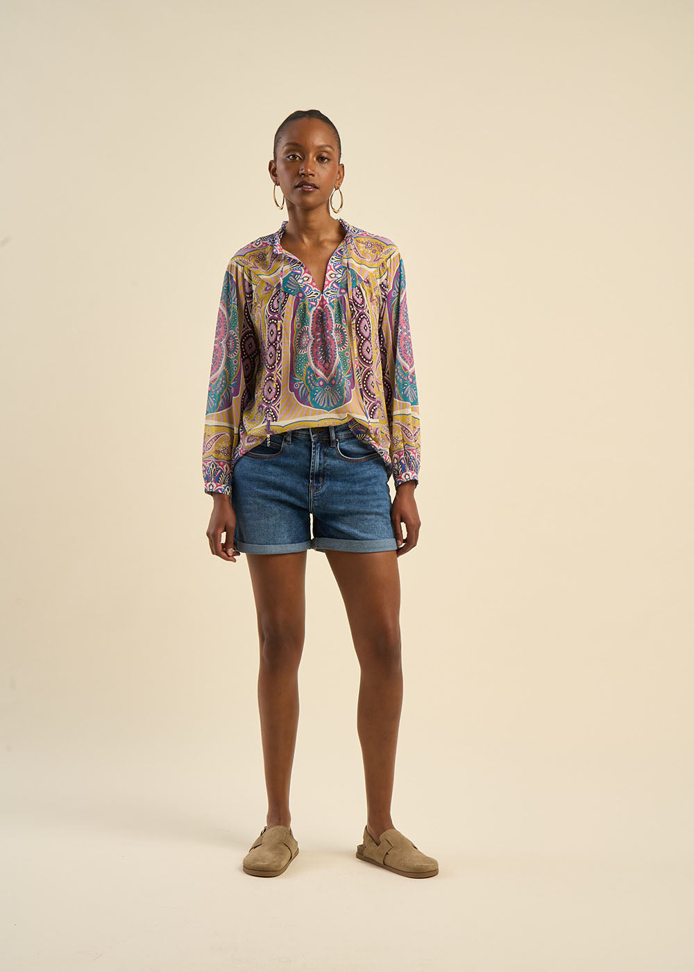 Printed Blouse - Sud Express - 4 - Sud Express