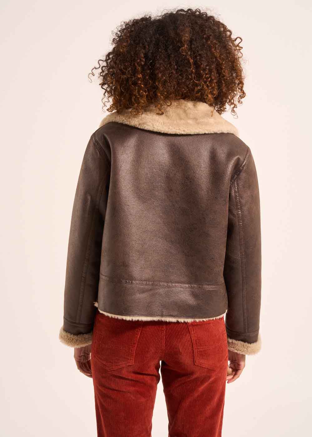 MALTAZI Faux sheepskin coat with faux fur lining - 3 - Sud Express - Sud Express